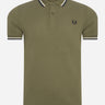 Fred Perry Polo's  Twin tipped fred perry shirt - military green 