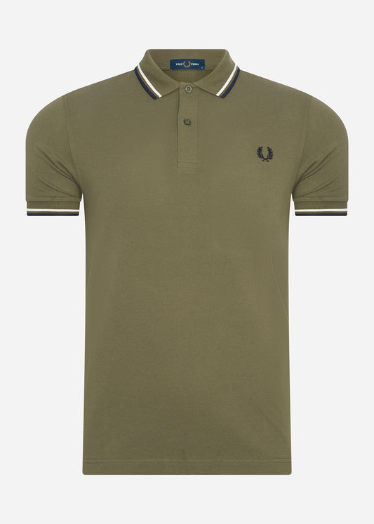 Fred Perry Polo's  Twin tipped fred perry shirt - military green 
