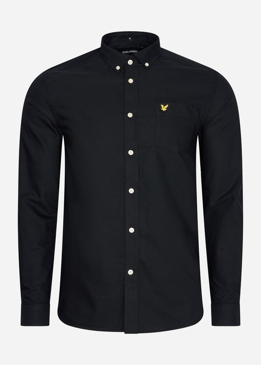 Lyle & Scott Overhemden  Oxford shirt - jet black 