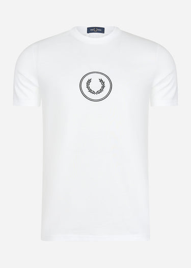 Fred Perry T-shirts  Circle branding t-shirt - white 