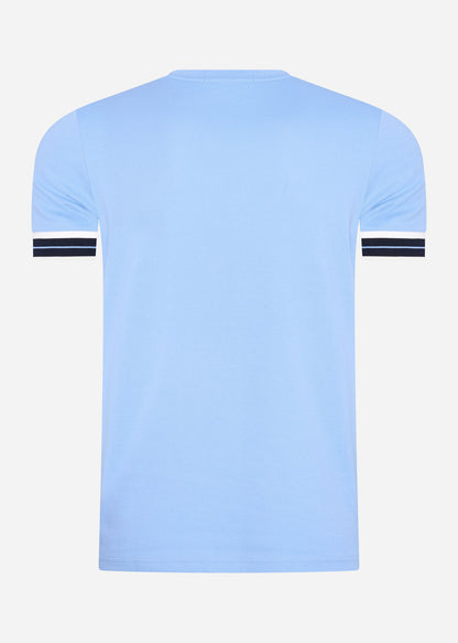 Fred Perry T-shirts  Tramline tipped pique t-shirt - sky 