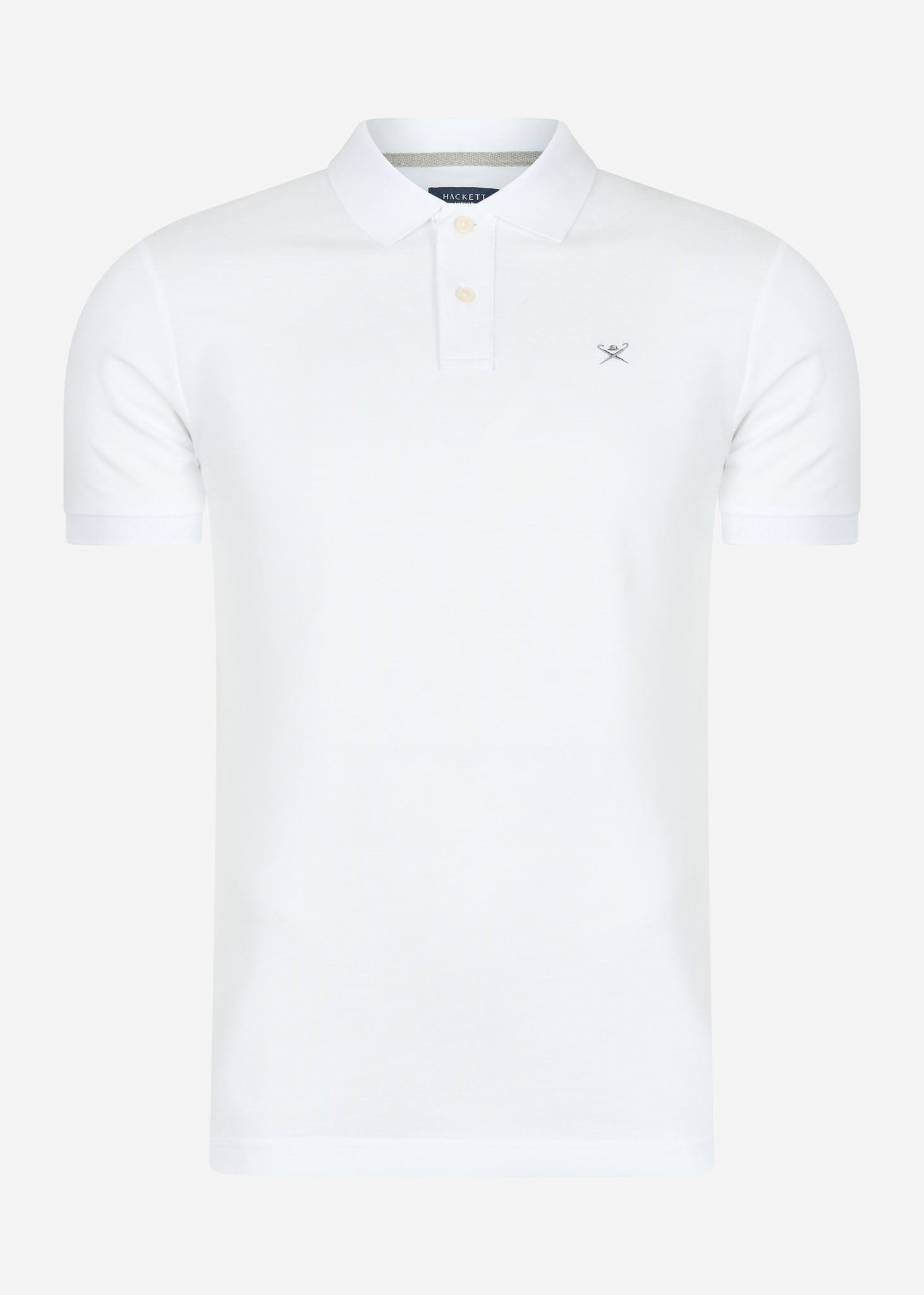 Hackett London Polo's  Cotton pique polo shirt - optic white 