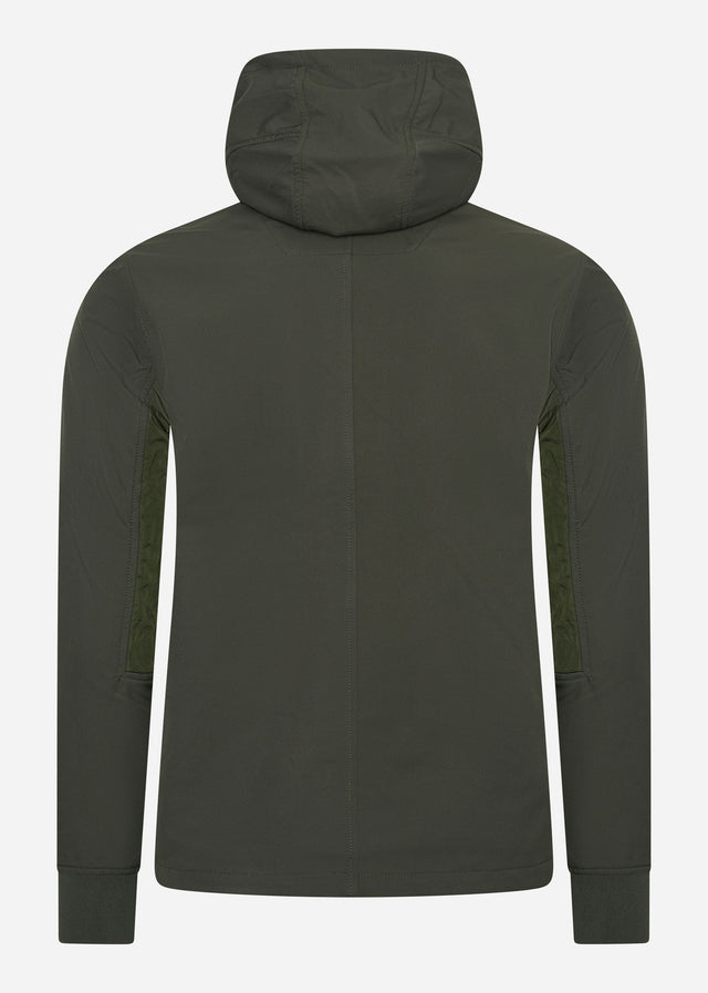 MA.Strum Jacken  Softshell full zip hooded jacket - oil slick 