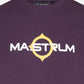 MA.Strum T-shirts  SS logo print tee - aubergine 