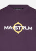 MA.Strum T-shirts  SS logo print tee - aubergine 