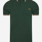 Fred Perry Polo's  Twin tipped polo - evergreen 