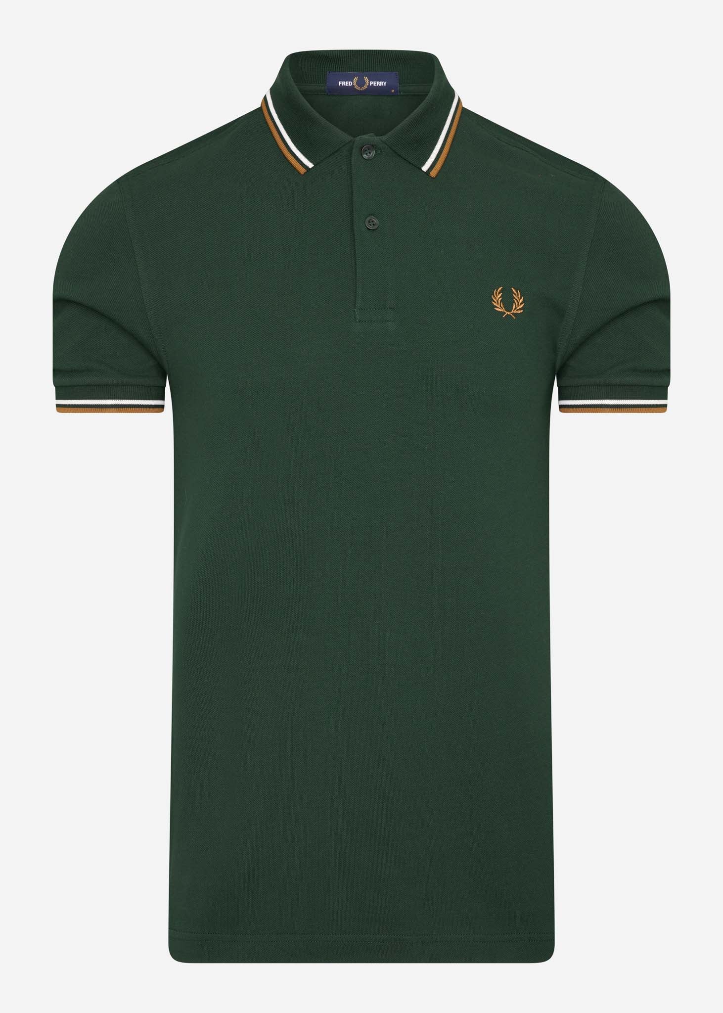 Fred Perry Polo's  Twin tipped polo - evergreen 