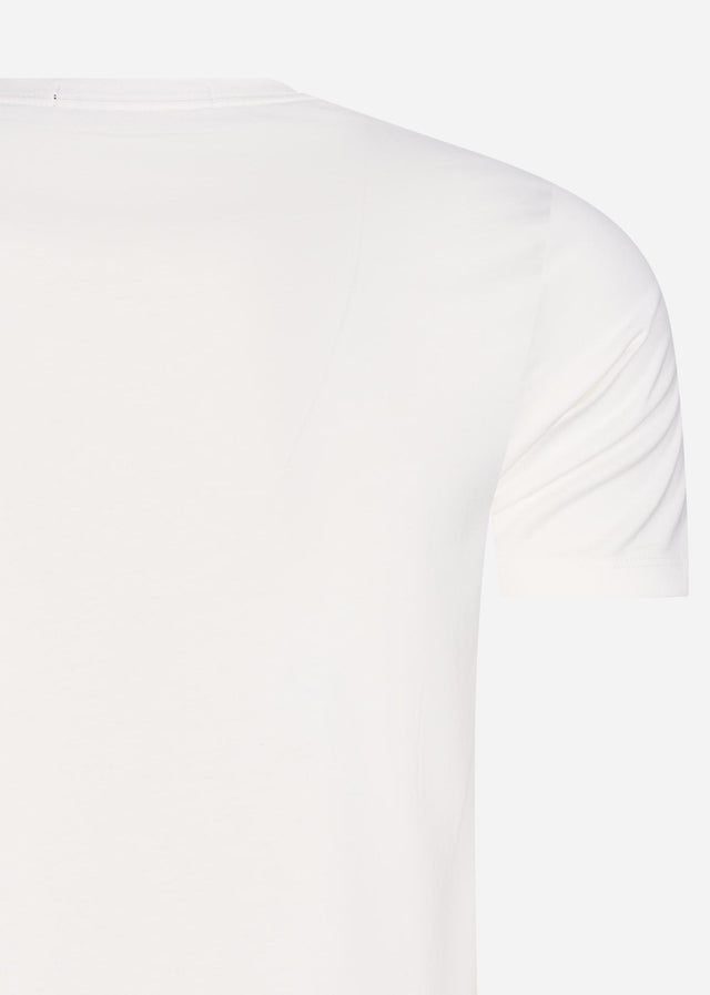 Fred Perry T-Shirts  Tramline panel t-shirt - snow white 