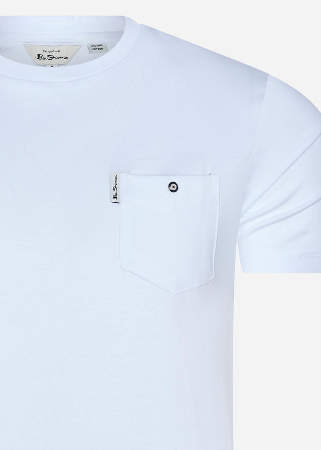 Ben Sherman T-Shirts  Signature pocket tee - white 