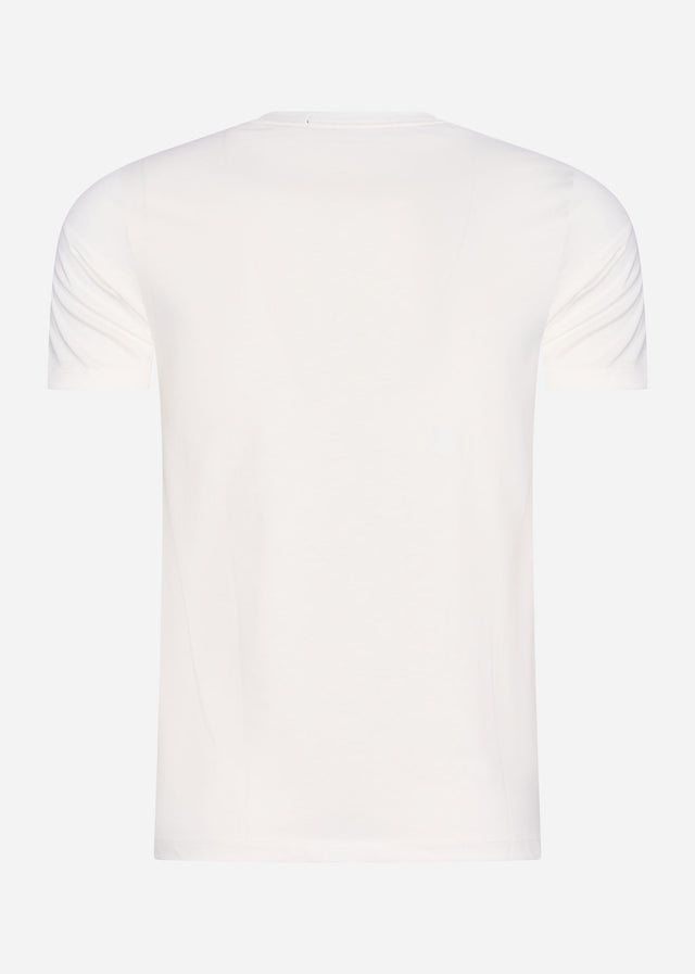 Fred Perry T-Shirts  Tramline panel t-shirt - snow white 