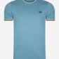 Fred Perry T-shirts  Twin tipped t-shirt - ash blue 
