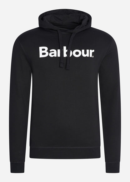 Barbour Hoodies  Logo popover hoodie - black 