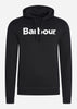 Barbour Hoodies  Logo popover hoodie - black 