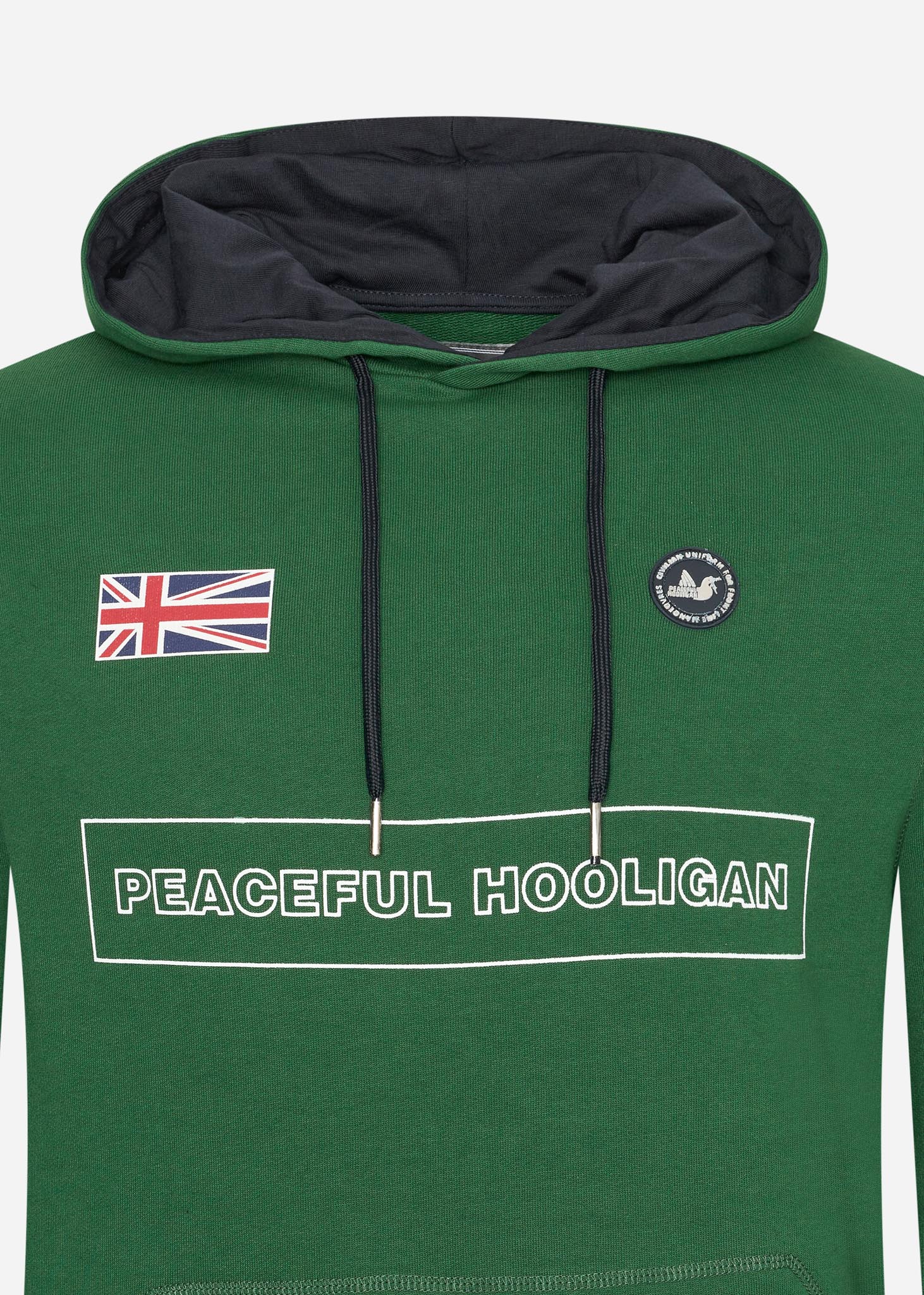 Peaceful Hooligan Hoodies  Flag hoodie - race green 