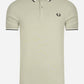 Fred Perry Polo's  Twin tipped fred perry shirt - seagrass snow white black 