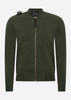 MA.Strum Vesten  Full zip bomber sweat - oil slick 