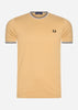 Fred Perry T-shirts  Twin tipped t-shirt - desert 