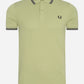 Fred Perry Polo's  Twin tipped fred perry shirt - sage green 