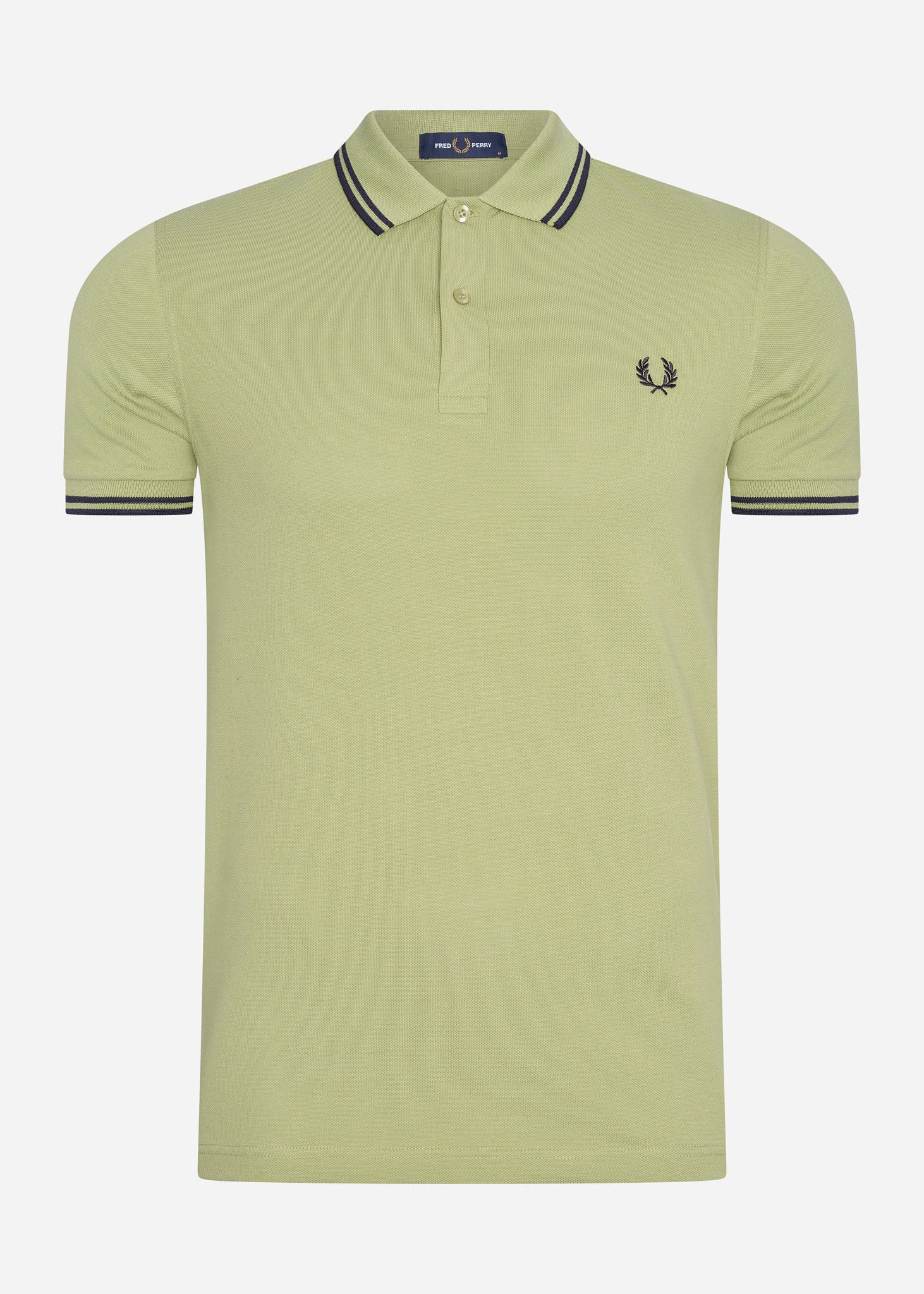 Fred Perry Polo's  Twin tipped fred perry shirt - sage green 
