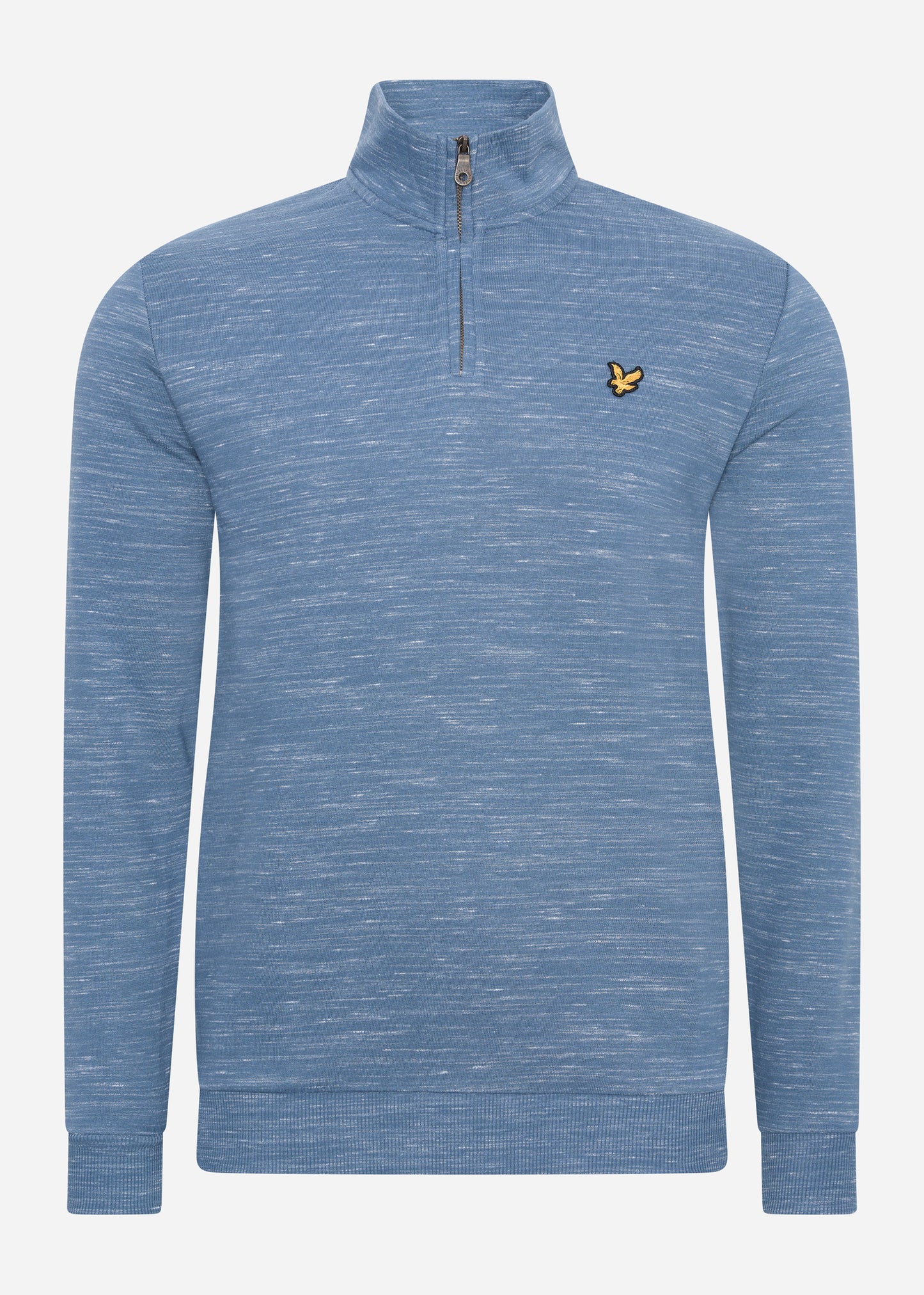 Lyle & Scott Truien  Space dye 1/4 zip - slate blue 