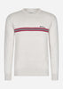 Ben Sherman Truien  Chest stripe crew - ivory 