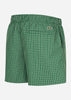 Lacoste Zwembroeken  Checkered swimming trunks - green lapland 