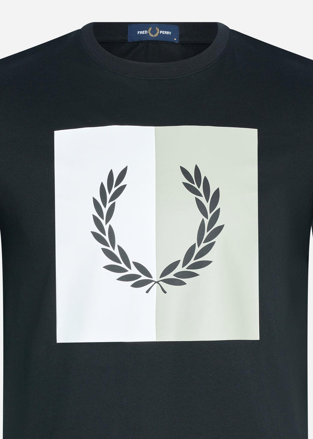 Fred Perry T-Shirts  Laurel wreath graphic t-shirt - black 