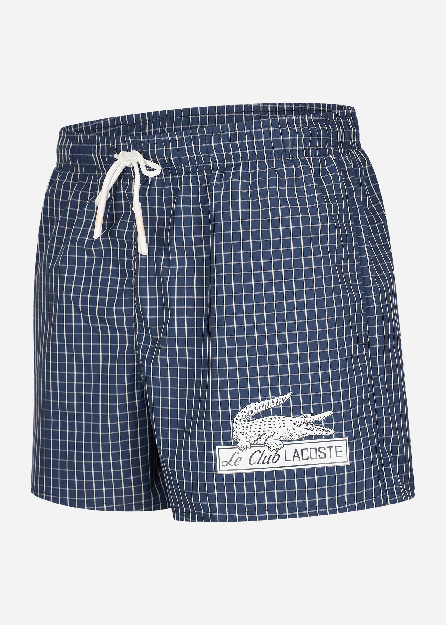 Lacoste Zwembroeken  Checkered swimming trunks - navy blue lapland 