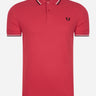 Fred Perry Polo's  Twin tipped fred perry shirt - washed red snow white black 