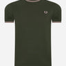 Fred Perry T-shirts  Twin tipped t-shirt - hunting green 