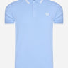 Fred Perry Polo's  Twin tipped fred perry shirt - sky snow 