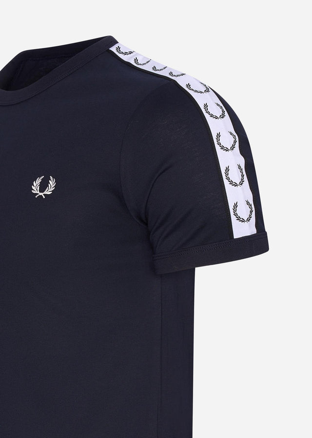 Fred Perry T-Shirts  Taped ringer t-shirt - navy 