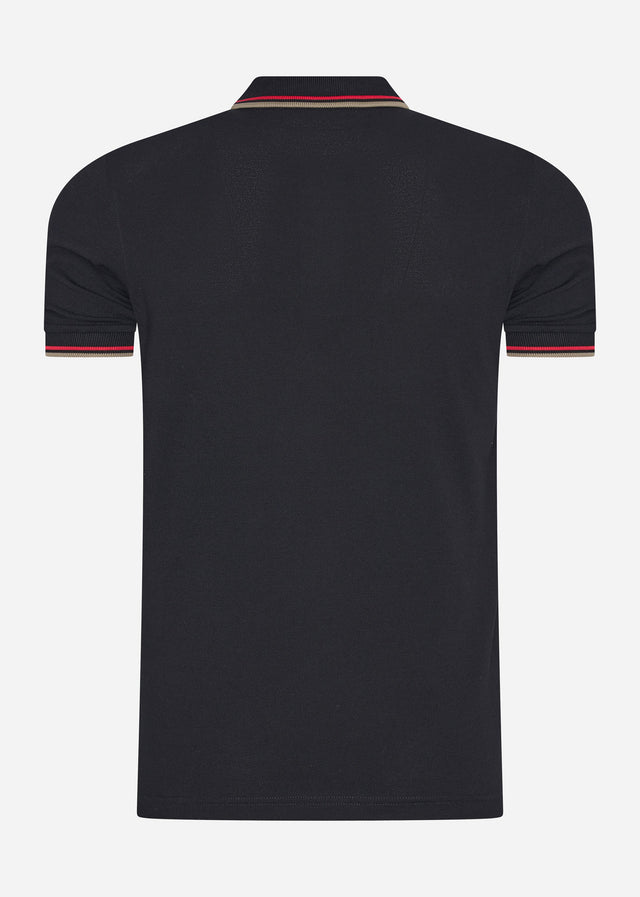 Fred Perry Poloshirts  Twin tipped fred perry shirt - black washed red sage green 