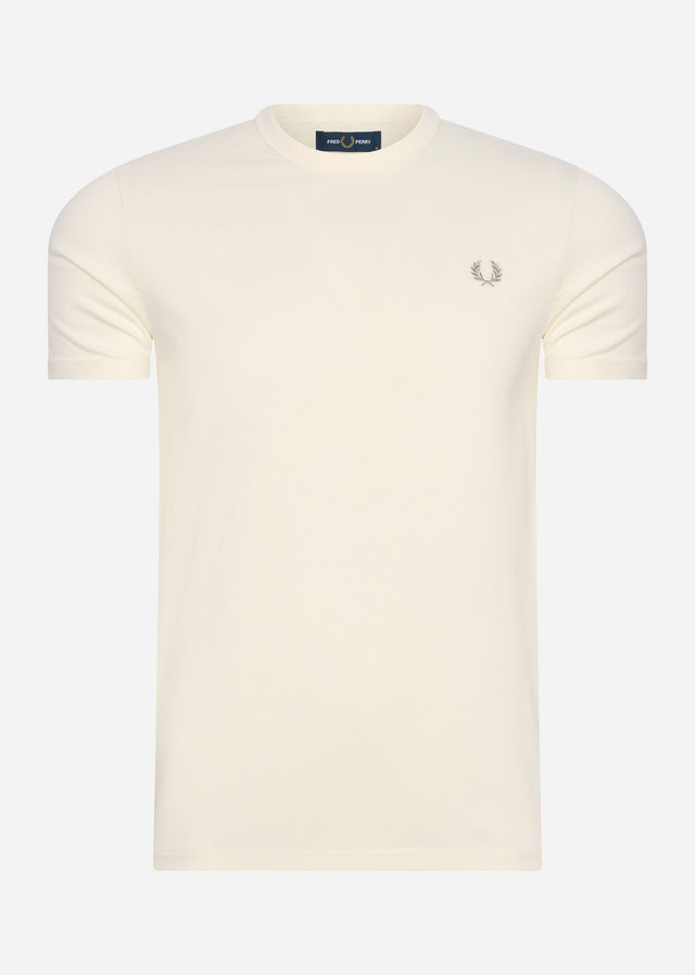 Fred Perry T-Shirts  Tonal tape ringer t-shirt - ecru 