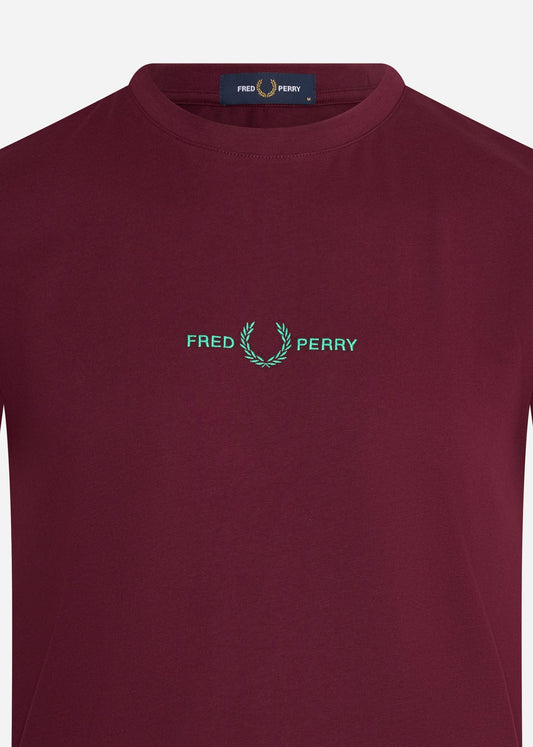 Fred Perry T-shirts  Embroidered t-shirt - aubergine 