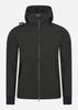 MA.Strum Jassen  Softshell hooded full zip - jet black 