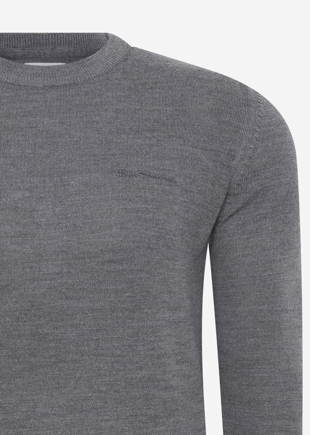 Ben Sherman Pullover  Signature merino crew - steel 