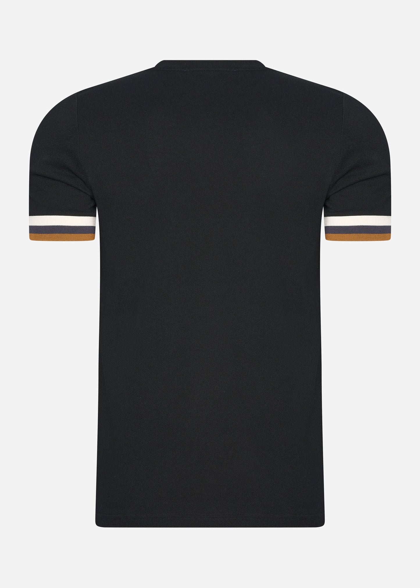 Fred Perry T-shirts  Striped cuff pique t-shirt - black 