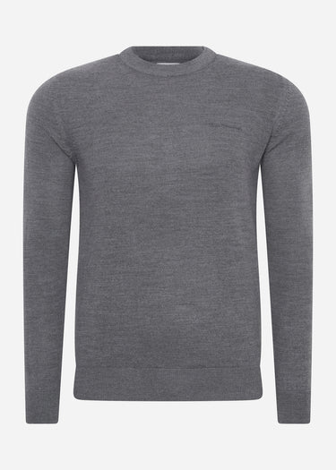 Ben Sherman Truien  Signature merino crew - steel 
