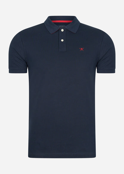 Hackett London Polo's  Cotton pique polo shirt - navy 