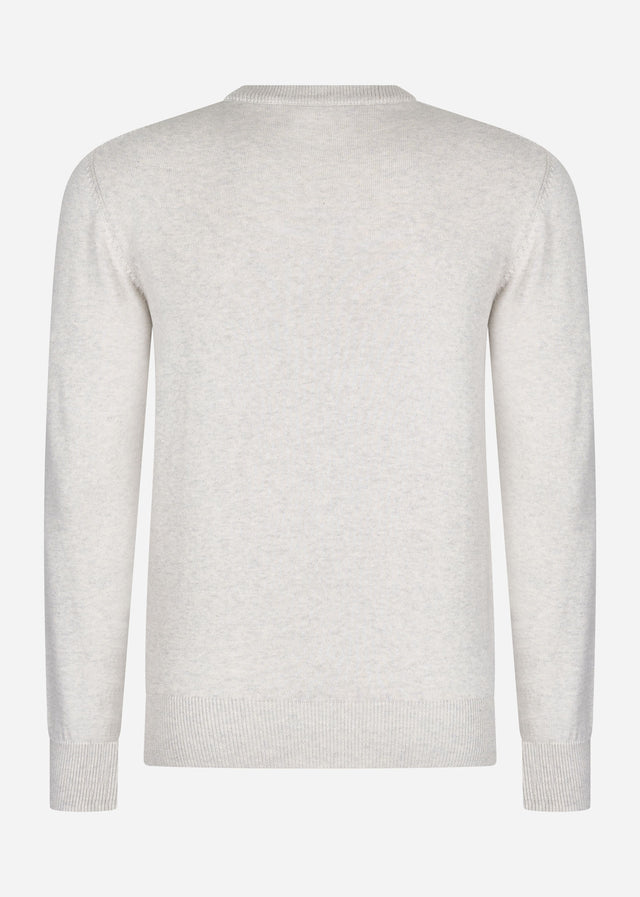 Ben Sherman Pullover  Chest stripe crew - ivory 