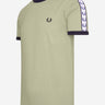 Fred Perry T-shirts  Taped ringer t-shirt - seagrass 