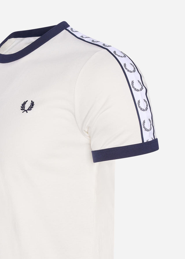 Fred Perry T-Shirts  Taped ringer t-shirt - snow white 
