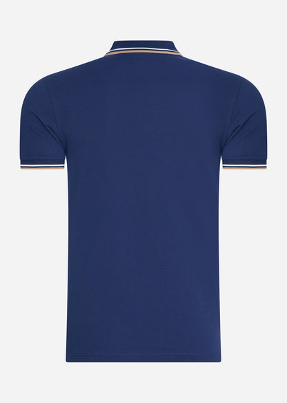 Fred Perry Polo's  Twin tipped fred perry shirt - navy ecru warm stone 