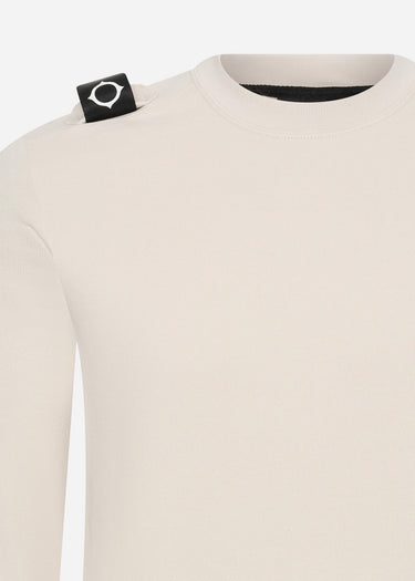 MA.Strum Truien  Core crew sweat - aluminium 