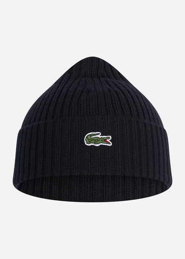 Lacoste Mutsen Beanie - black