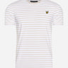 Lyle & Scott T-shirts  Breton stripe t-shirt - light mist 