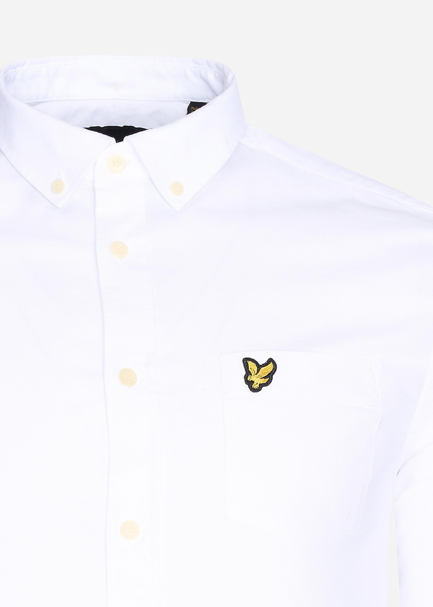 Lyle & Scott Overhemden  Light weight oxford shirt - white 