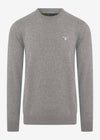 Barbour Truien  Essential cotton cashmere crew - grey marl 