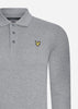 Lyle & Scott Longsleeve Polo's  LS polo shirt - mid grey marl 